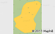 Savanna Style Simple Map of Luoshan, single color outside