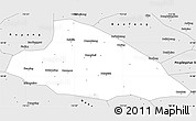 Silver Style Simple Map of Lushan