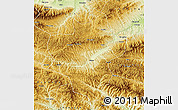Physical Map of Lushi