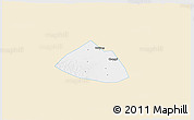 Classic Style 3D Map of Meng Xian, single color outside