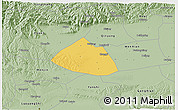 Savanna Style 3D Map of Meng Xian