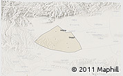 Shaded Relief 3D Map of Meng Xian, lighten