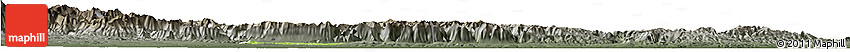 Physical Horizon Map of Meng Xian, darken, semi-desaturated
