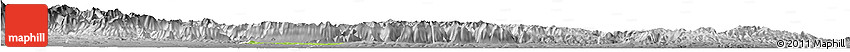 Physical Horizon Map of Meng Xian, desaturated