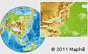 Physical Location Map of Meng Xian