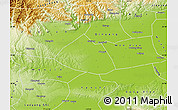 Physical Map of Meng Xian