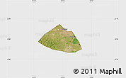 Satellite Map of Meng Xian, single color outside