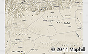 Shaded Relief Map of Meng Xian