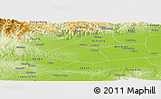 Physical Panoramic Map of Meng Xian