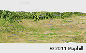 Satellite Panoramic Map of Meng Xian