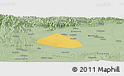 Savanna Style Panoramic Map of Meng Xian