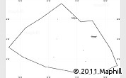 Blank Simple Map of Meng Xian, cropped outside