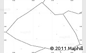 Blank Simple Map of Meng Xian, no labels