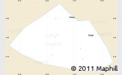 Classic Style Simple Map of Meng Xian, single color outside