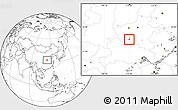 Blank Location Map of Nanyang Shi