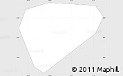 Silver Style Simple Map of Nanyang Shi