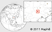 Blank Location Map of Nanyang