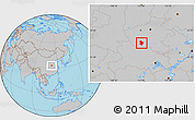 Gray Location Map of Nanyang