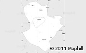 Silver Style Simple Map of Nanyang