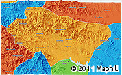 Political 3D Map of Nanzhao