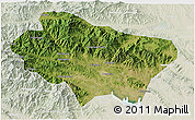 Satellite 3D Map of Nanzhao, lighten