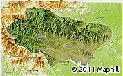 Satellite 3D Map of Nanzhao, physical outside