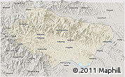 Shaded Relief 3D Map of Nanzhao, semi-desaturated