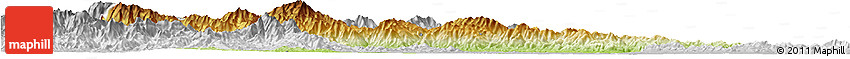 Physical Horizon Map of Nanzhao, lighten, desaturated
