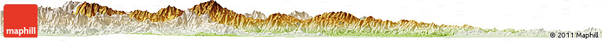 Physical Horizon Map of Nanzhao, lighten