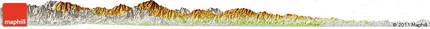 Physical Horizon Map of Nanzhao, lighten, semi-desaturated