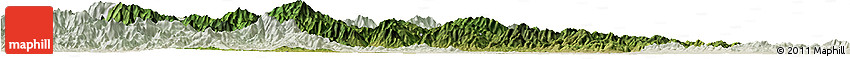 Satellite Horizon Map of Nanzhao, lighten