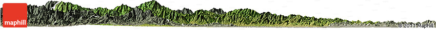 Satellite Horizon Map of Nanzhao, semi-desaturated