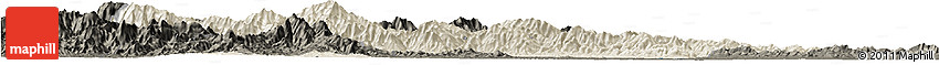 Shaded Relief Horizon Map of Nanzhao, darken Shaded Relief Horizon Map of Nanzhao, darken