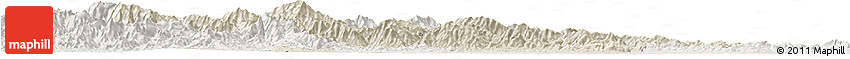 Shaded Relief Horizon Map of Nanzhao, lighten Shaded Relief Horizon Map of Nanzhao, lighten