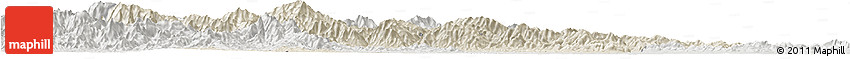 Shaded Relief Horizon Map of Nanzhao, lighten, semi-desaturated Shaded Relief Horizon Map of Nanzhao, lighten, semi-desaturated
