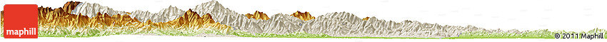 Shaded Relief Horizon Map of Nanzhao, physical outside Shaded Relief Horizon Map of Nanzhao, physical outside