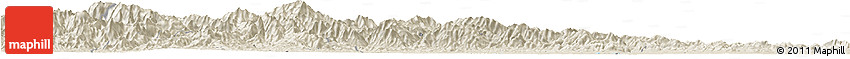 Shaded Relief Horizon Map of Nanzhao