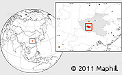 Blank Location Map of Nanzhao, highlighted parent region
