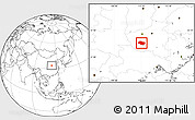 Blank Location Map of Nanzhao