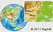 Physical Location Map of Nanzhao