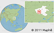 Savanna Style Location Map of Nanzhao, highlighted parent region