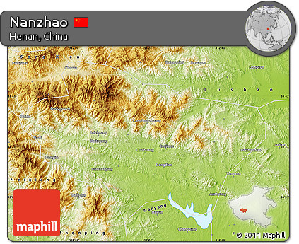 Physical Map of Nanzhao