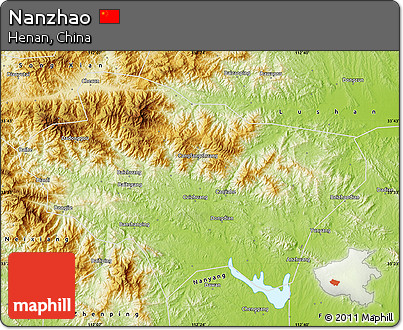 Physical Map of Nanzhao