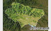 Satellite Map of Nanzhao, darken