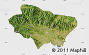 Satellite Map of Nanzhao, single color outside