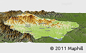 Physical Panoramic Map of Nanzhao, darken