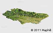 Satellite Panoramic Map of Nanzhao, cropped outside