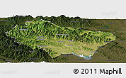 Satellite Panoramic Map of Nanzhao, darken