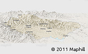 Shaded Relief Panoramic Map of Nanzhao, lighten