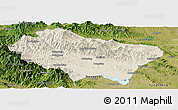 Shaded Relief Panoramic Map of Nanzhao, satellite outside